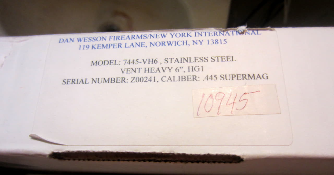 Label question Revolvers Forum Dan Wesson Forum