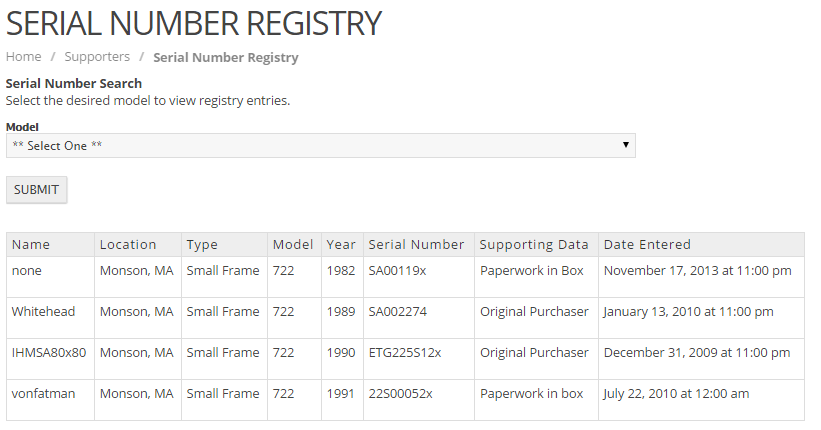 Serial number lookup products free